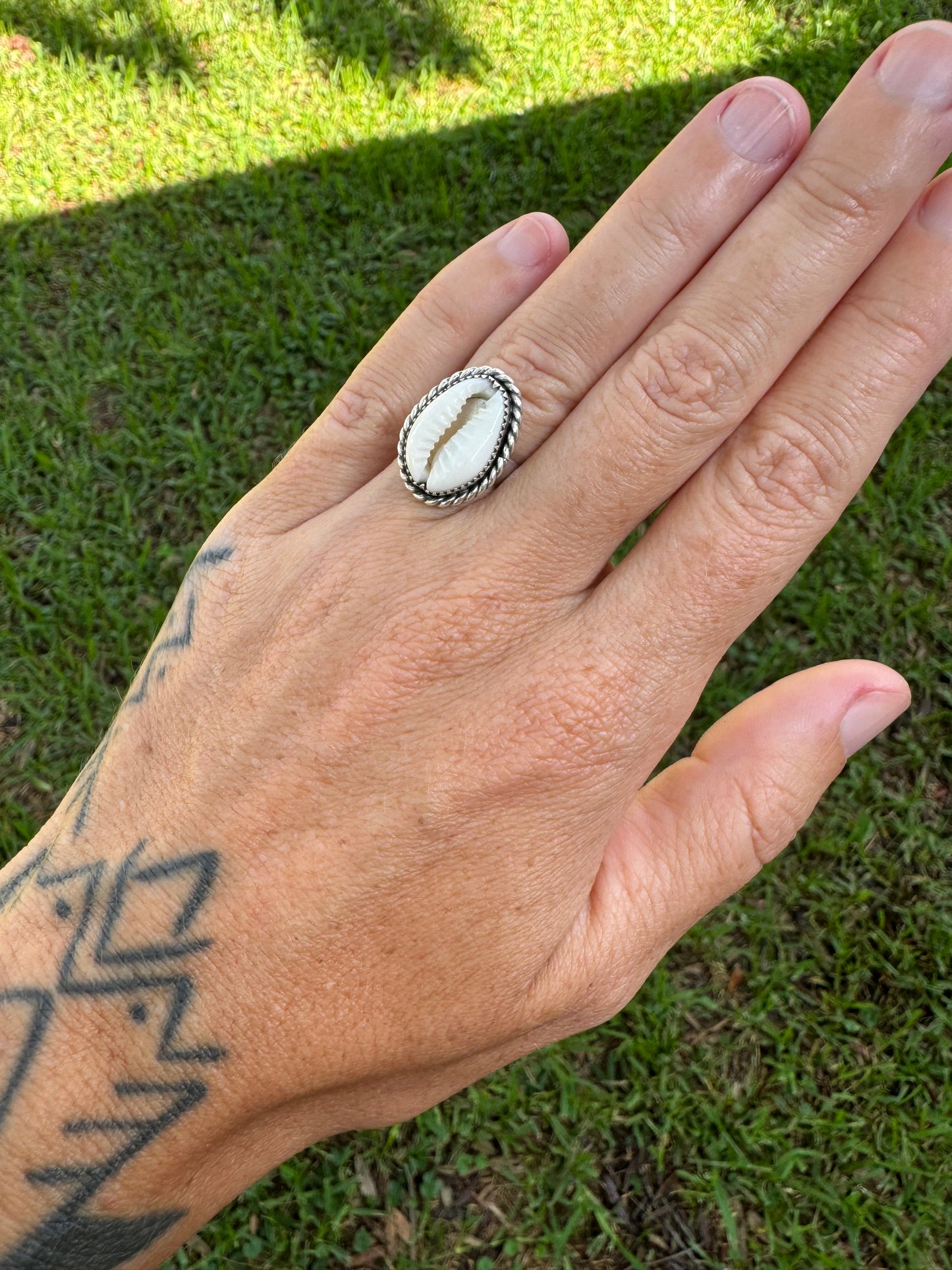 Cowrie Shell Ring #2 Size 9.5