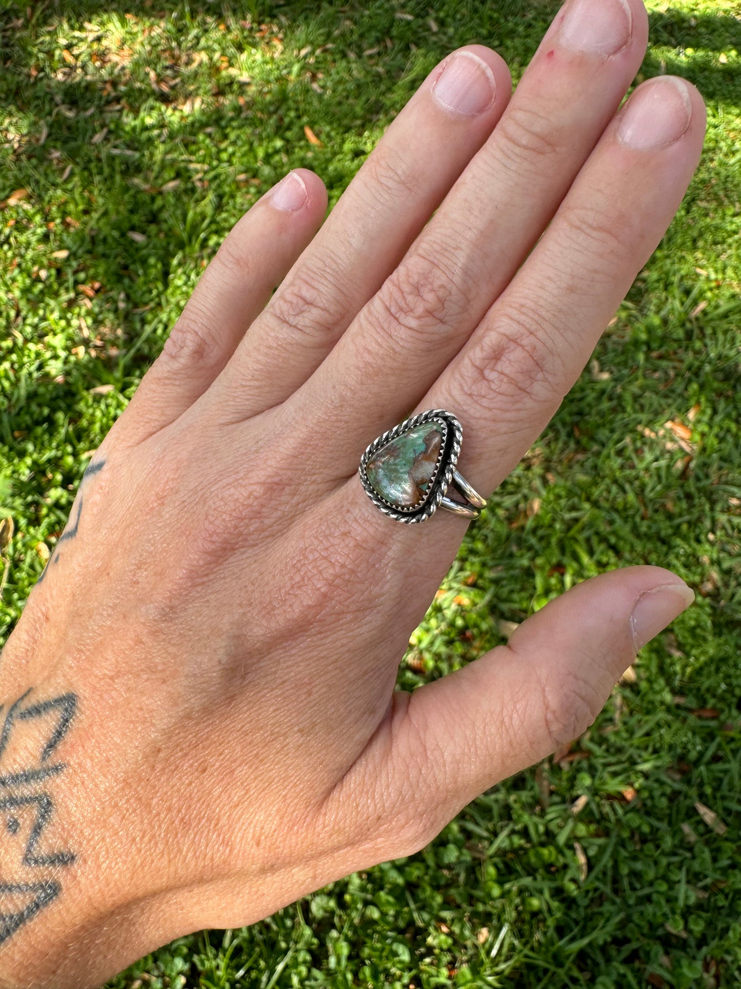 Royston Turquoise Ring Size 8.75