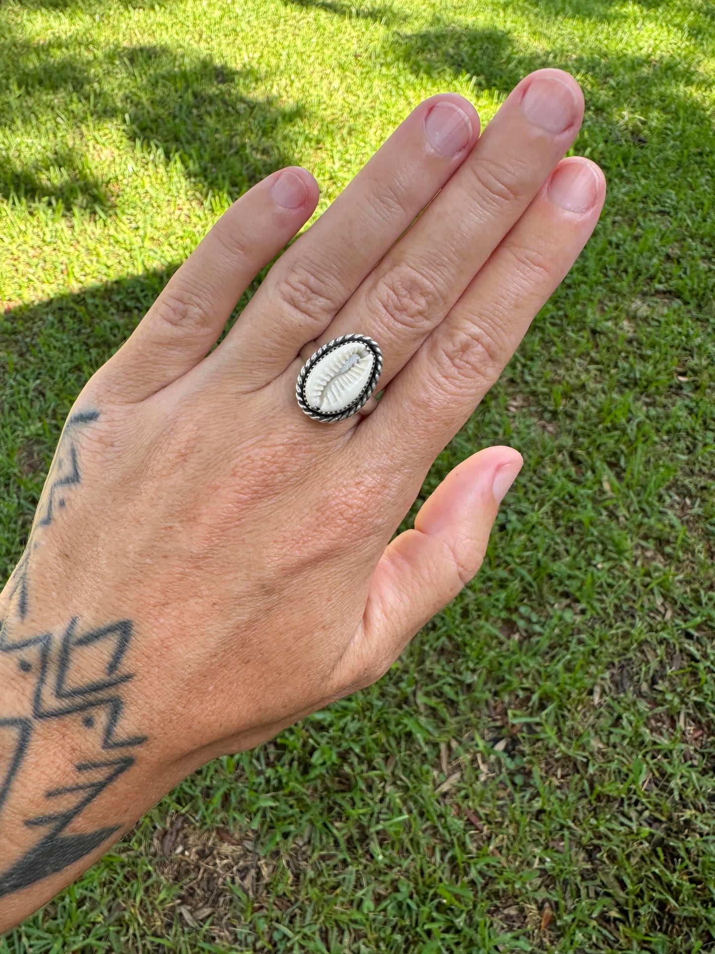 Cowrie Shell Ring #2 Size 9.5