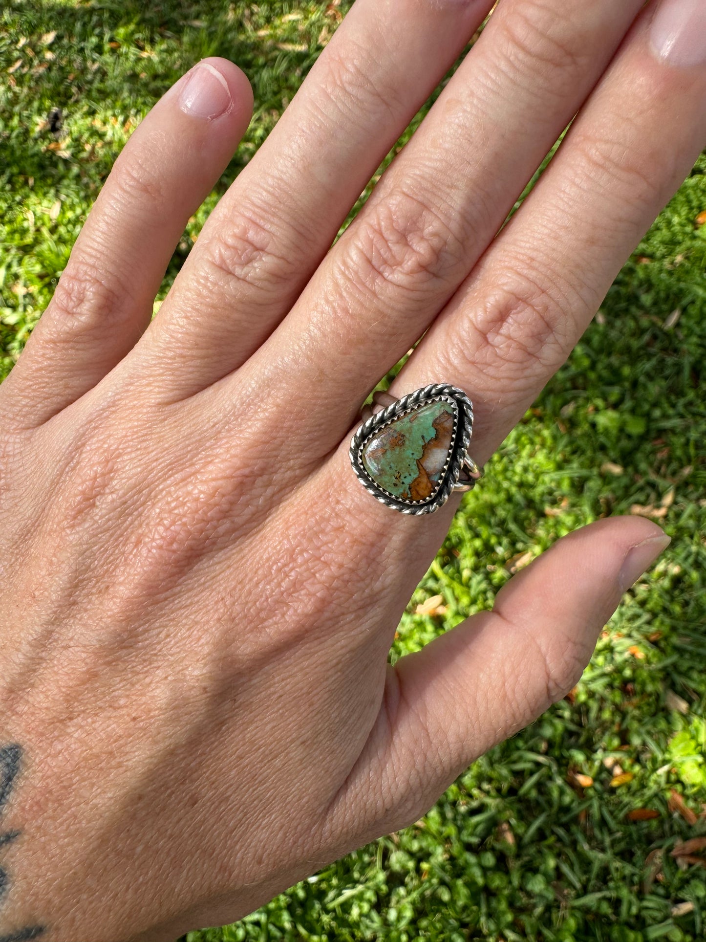 Royston Turquoise Ring Size 8.75
