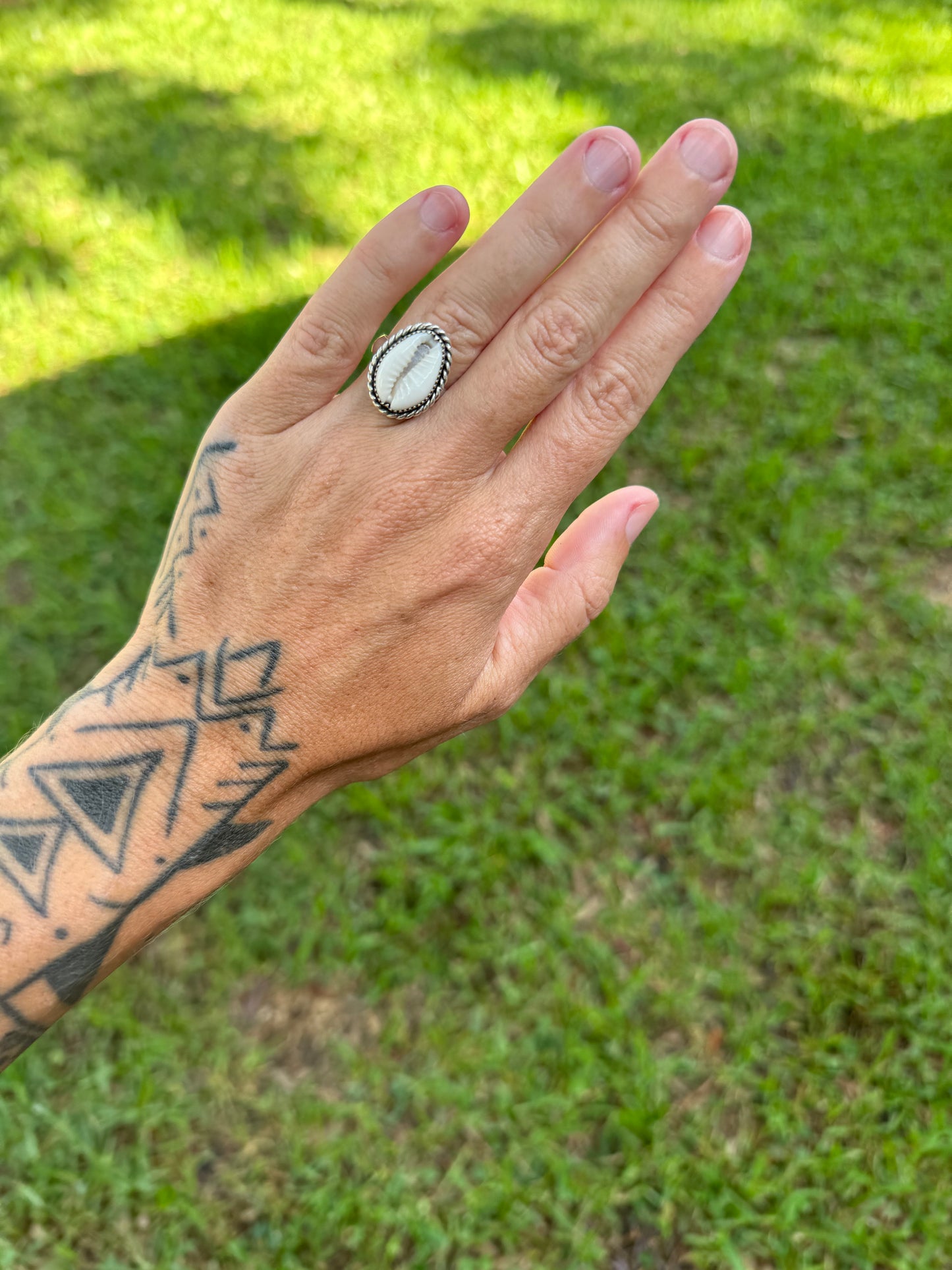 Cowrie Shell Ring #1 Size 6.75
