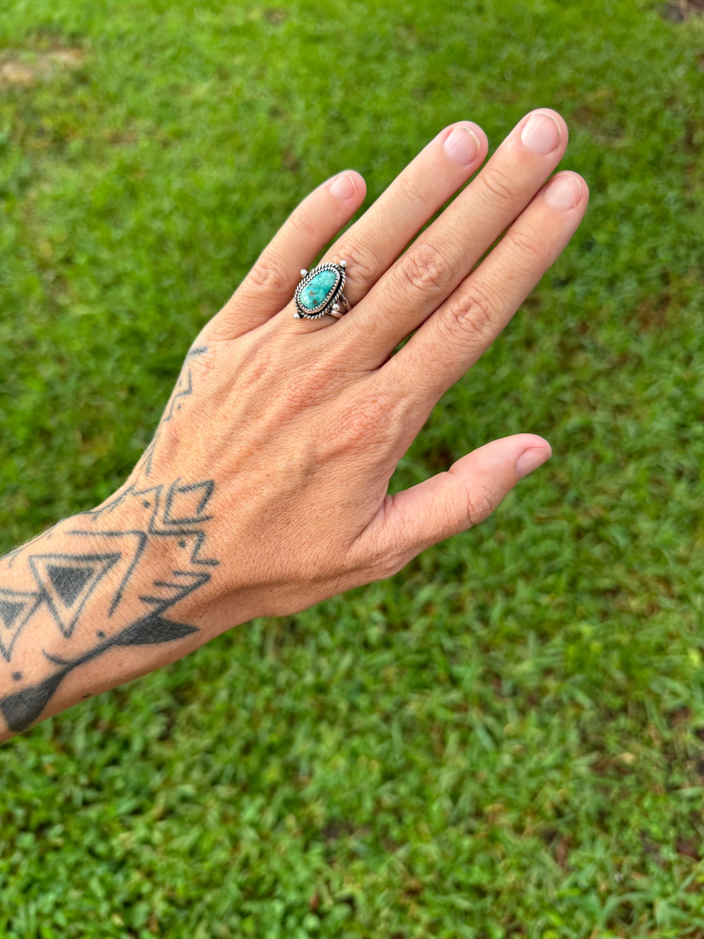 Kingman Turquoise Ring size 6.25