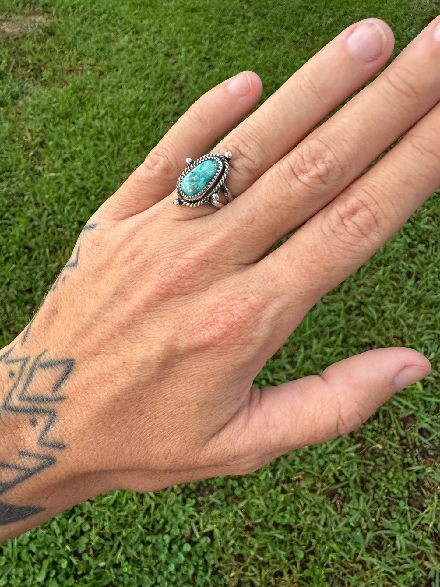 Kingman Turquoise Ring size 6.25