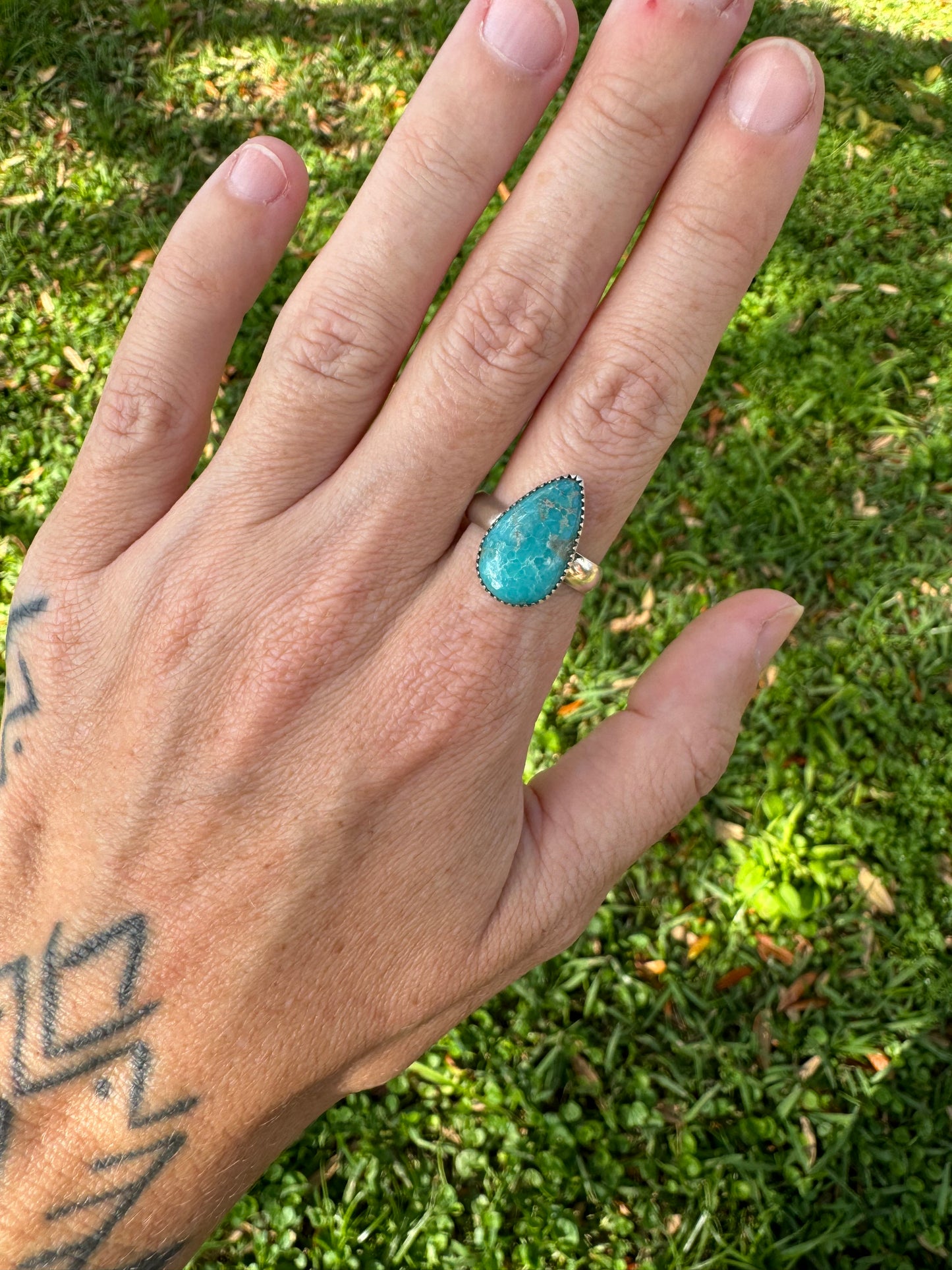 Kingman Turquoise Rings size 9.5