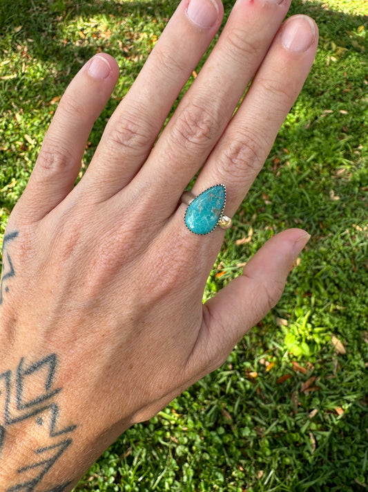 Kingman Turquoise Rings size 9.5
