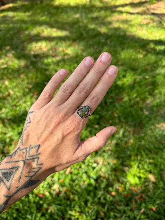 Royston Turquoise Ring Size 8.75