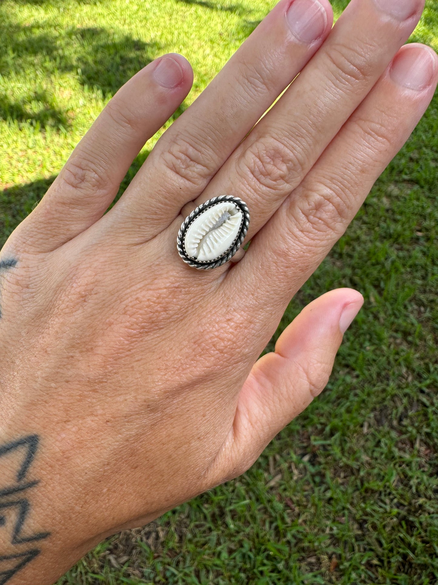 Cowrie Shell Ring #2 Size 9.5