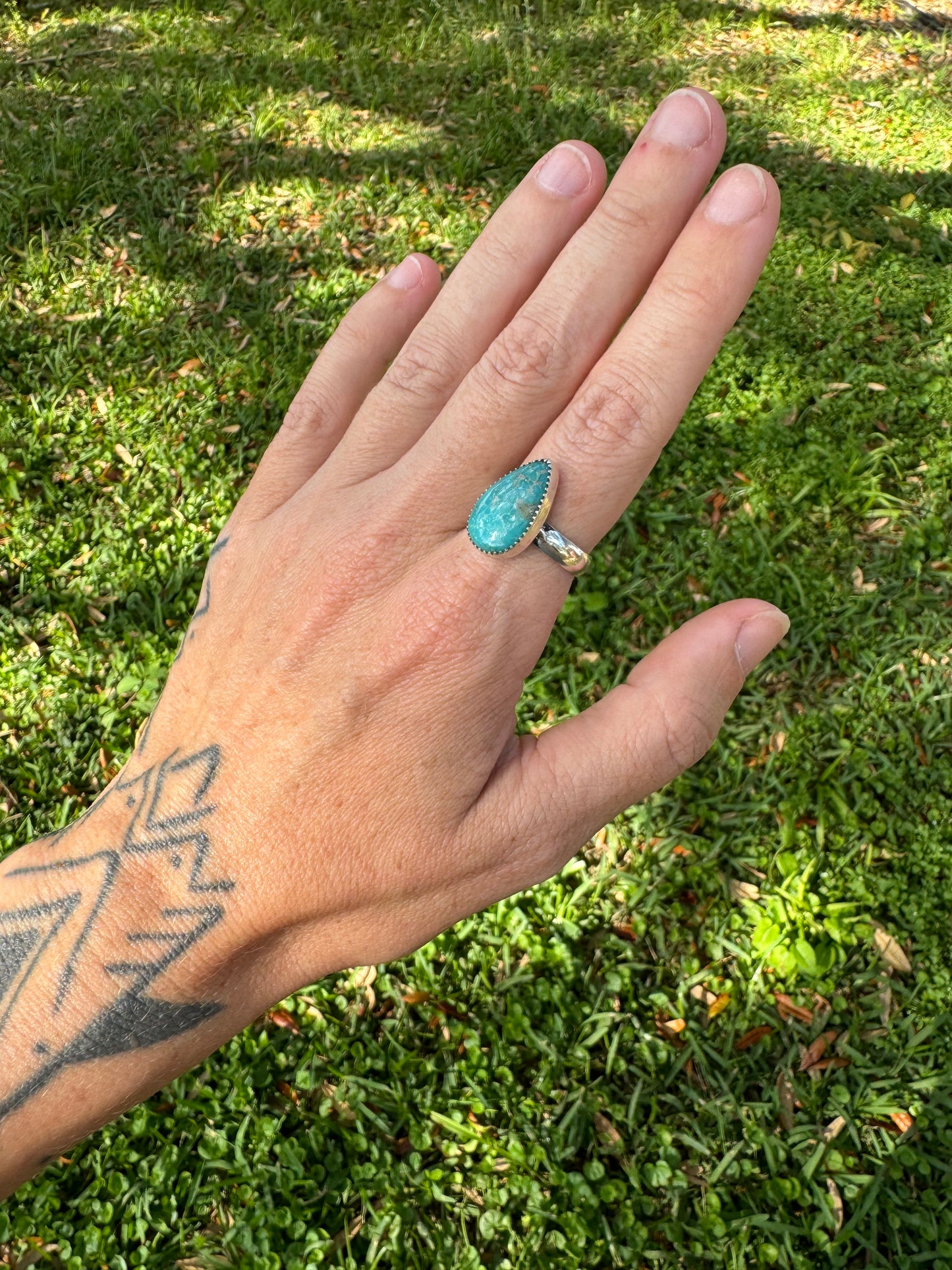 Kingman Turquoise Rings size 9.5