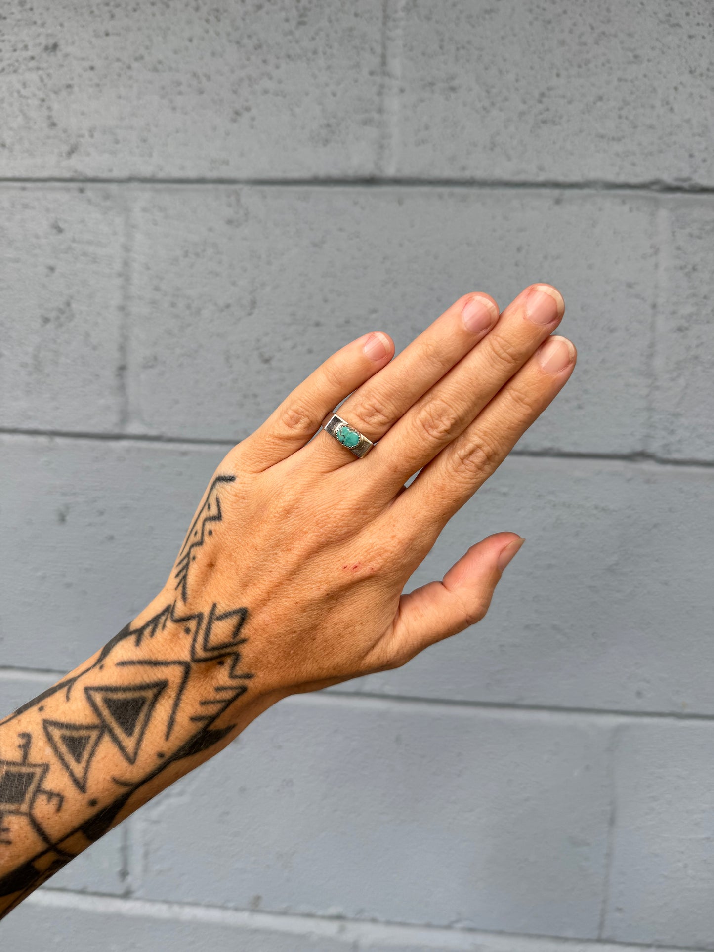 #11 Turquoise Signet RingSize 5.5