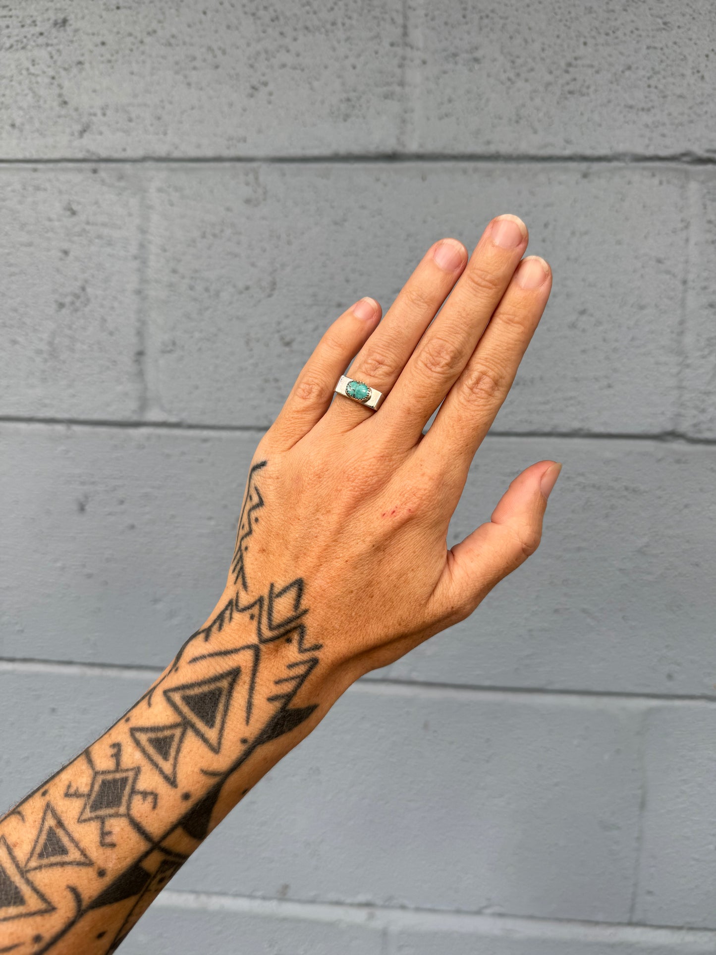 #11 Turquoise Signet RingSize 5.5