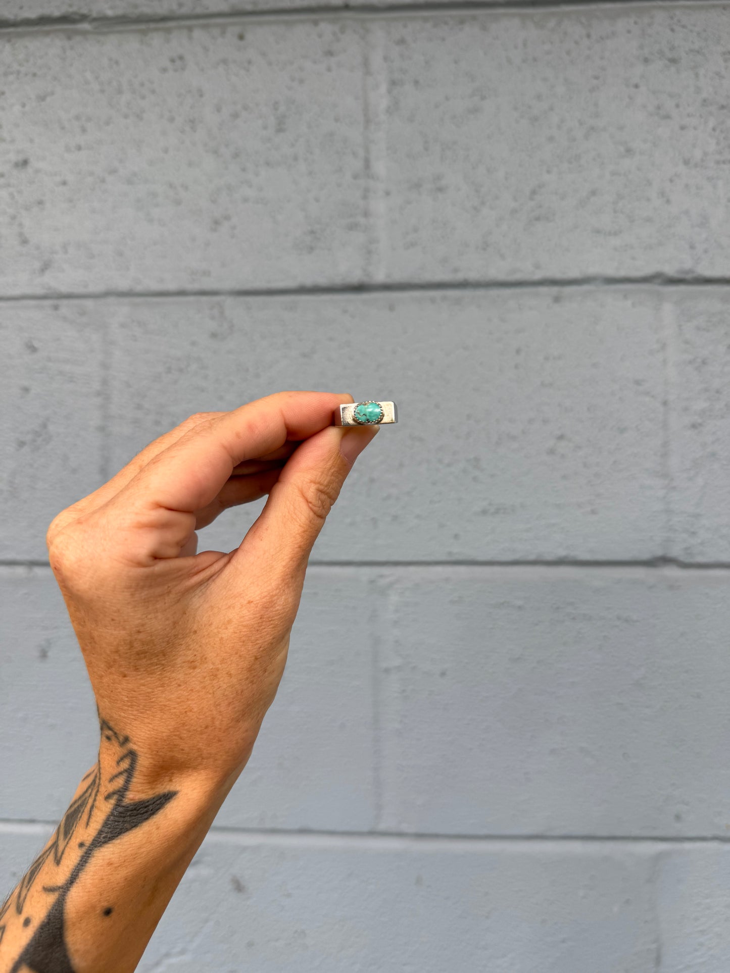 #11 Turquoise Signet RingSize 5.5