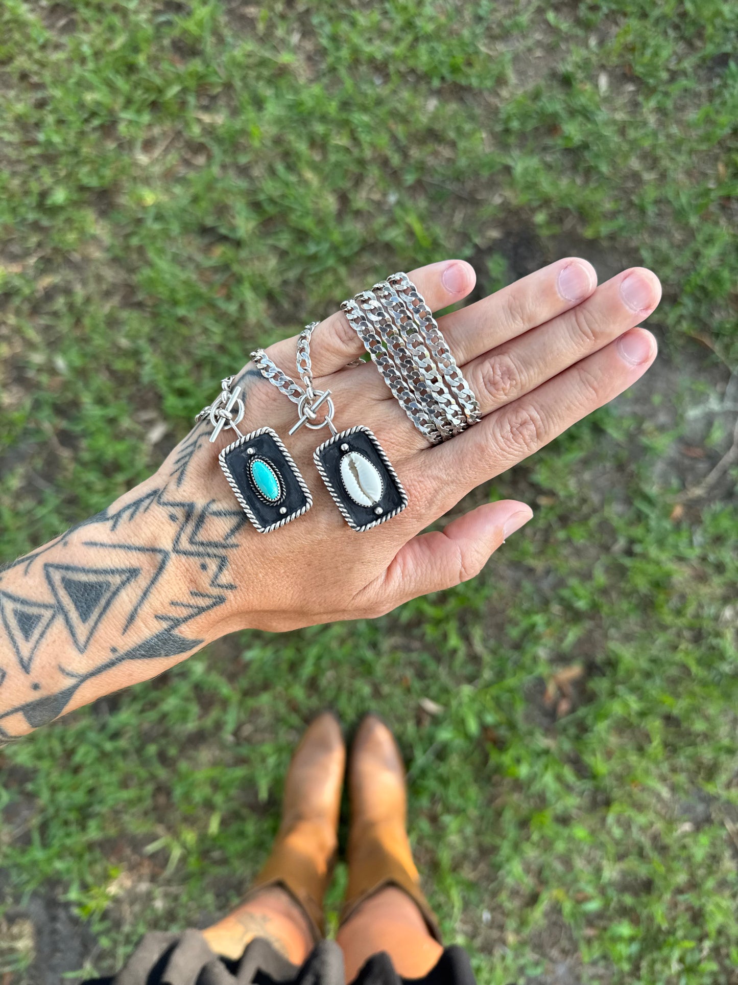 Turquoise Medallion Necklace