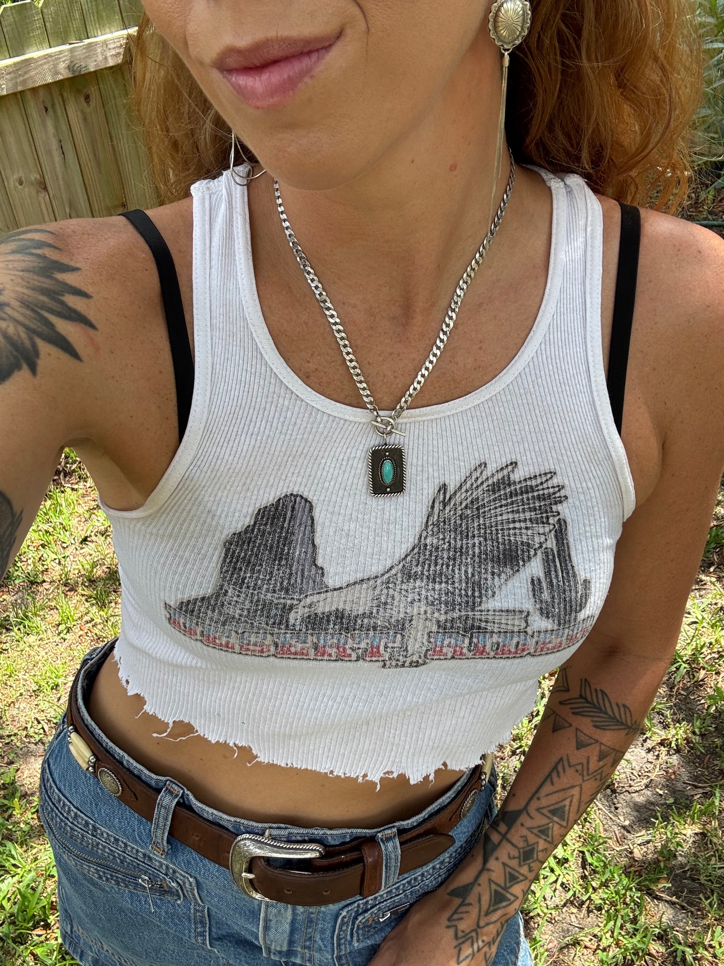 Turquoise Medallion Necklace